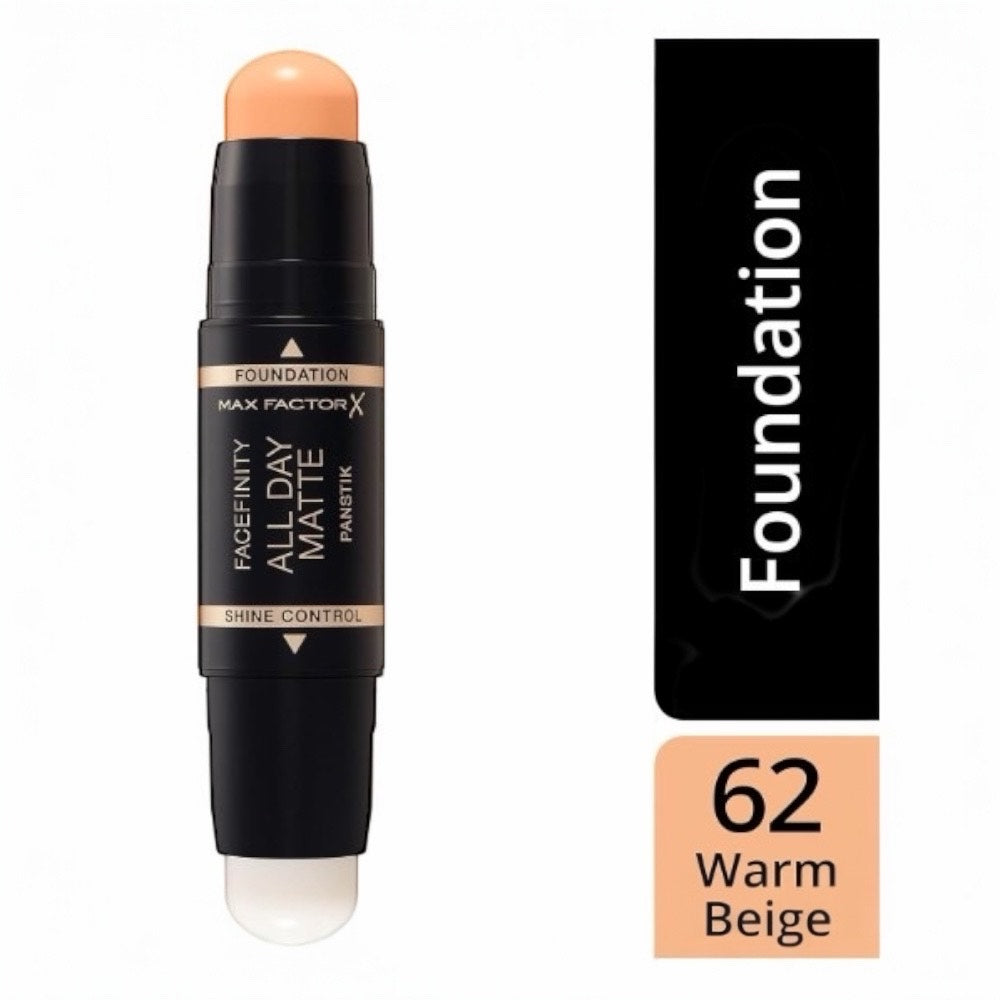 12x Max Factor Facefinity All Day Matte Panstik Foundation 62 Warm beige