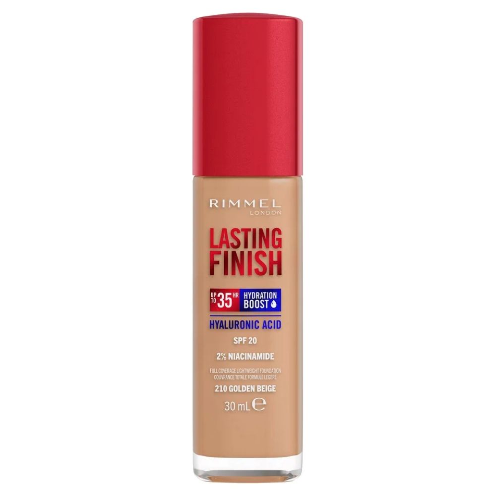 Rimmel Lasting Finish 35Hr Foundation 210 Golden Beige x12