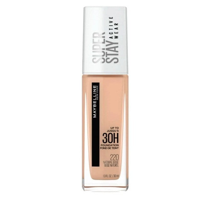 12X Maybelline Superstay 30H foundation,30ML 220 Natural Beige