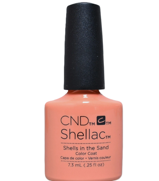 12x CND SHELLAC GEL POLISH SHELLS IN THE SAND