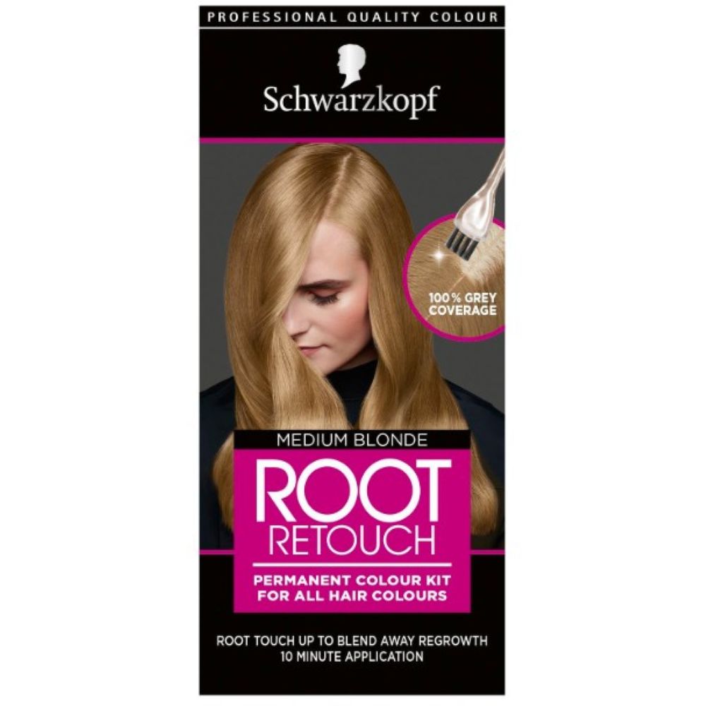 12x Schwarzkopf Root Retouch Hair Colour, Permanent Colour, Long lasting ,Medium Blonde