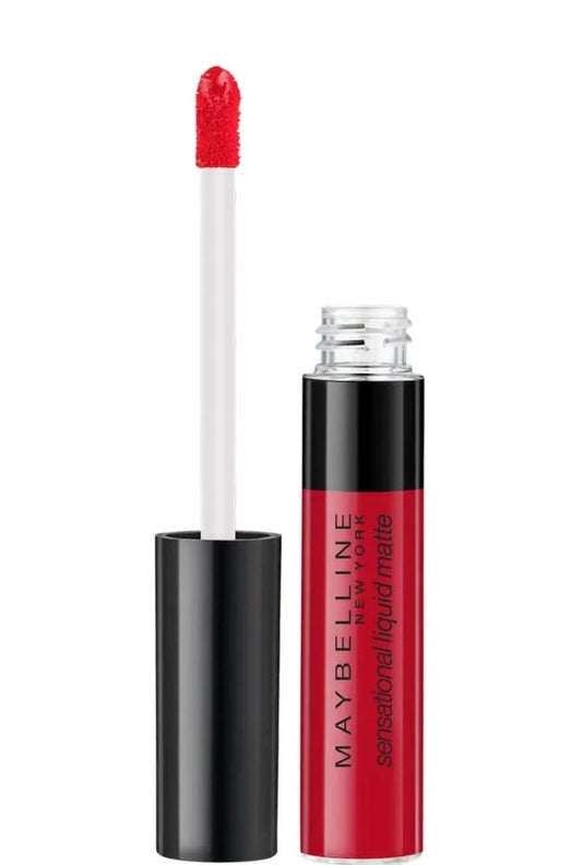 12x Maybelline Sensational Liquid Matte Lipstick 03 Flush It Red