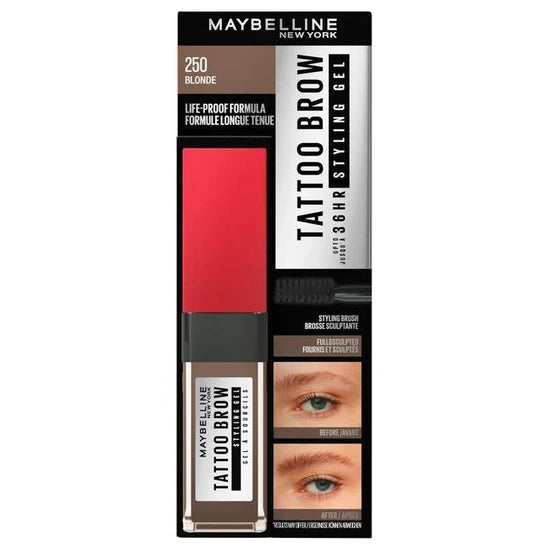 12x  Maybelline Tattoo Brow 35Hr Styling Gel 250 Blonde
