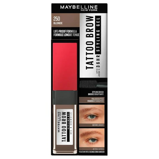 12x  Maybelline Tattoo Brow 35Hr Styling Gel 250 Blonde