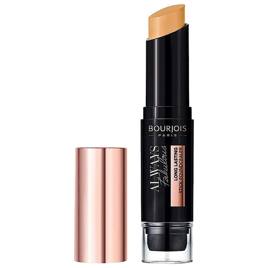 12x Bourjois Always Fabulous 24 Hour 2-in-1 Full Coverage Foundation and Concealer Stick with Blender, 415 Sand