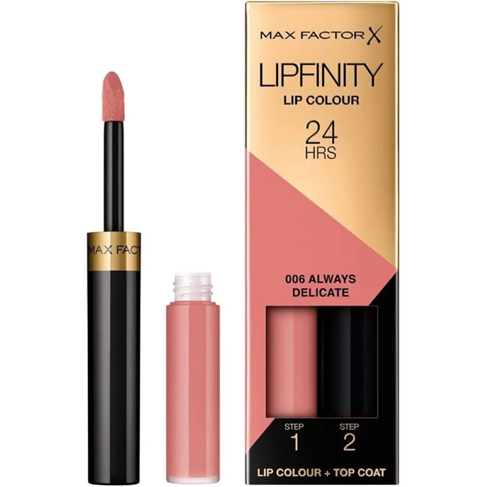 Max Factor Lipfinity Lip Colour 006 Always Delicate x12