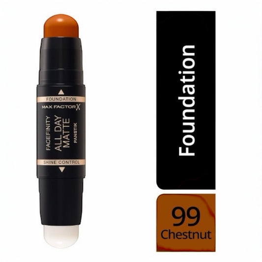 12x Max Factor Facefinity All Day Matte Panstik Foundation 99 Chestnut