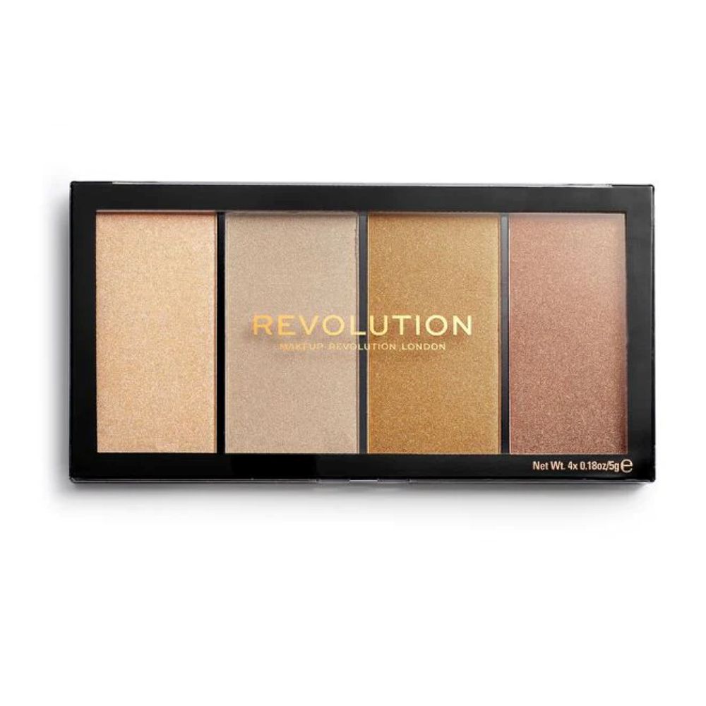 12x Makeup Revolution Reload Lustre Highlighter Palette, Light Warm 20g