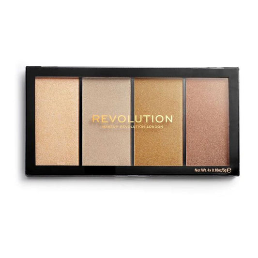 12x Makeup Revolution Reload Lustre Highlighter Palette, Light Warm 20g
