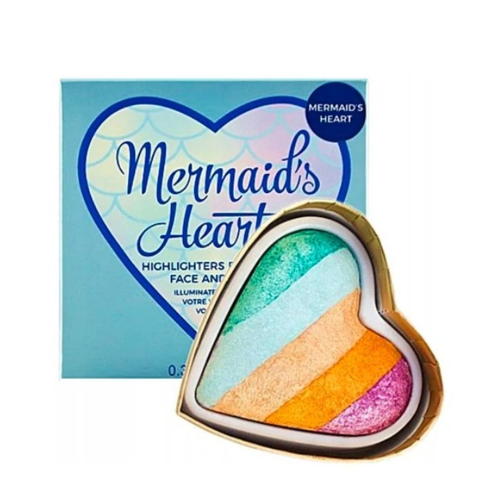 12XRevolution, I Love Makeup, Mermaid Heart Highlighter For Face And Eyes,10g