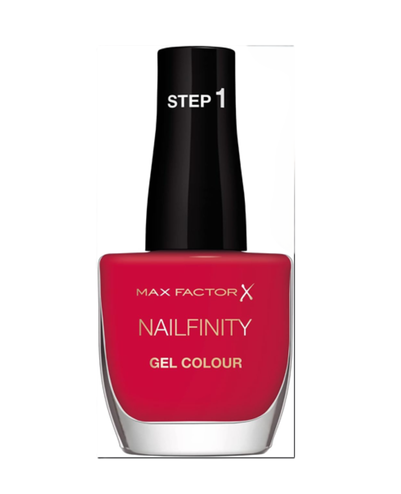 12x MAX FACTOR NAILFINITY GEL COLOUR NAIL POLISH, 300 RUBY TUESDAY, 12ML