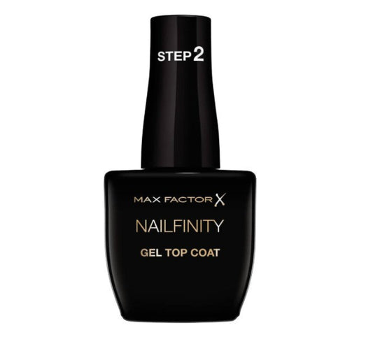 12x MAX FACTOR NAILFINITY GEL TOP COAT , 100 THE FINALE, 12ML