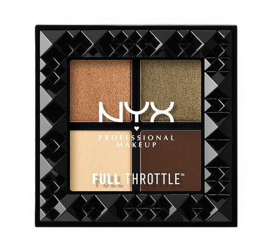 12x NYX Full Throttle Eueshadow Quad , Easy On The Eyes